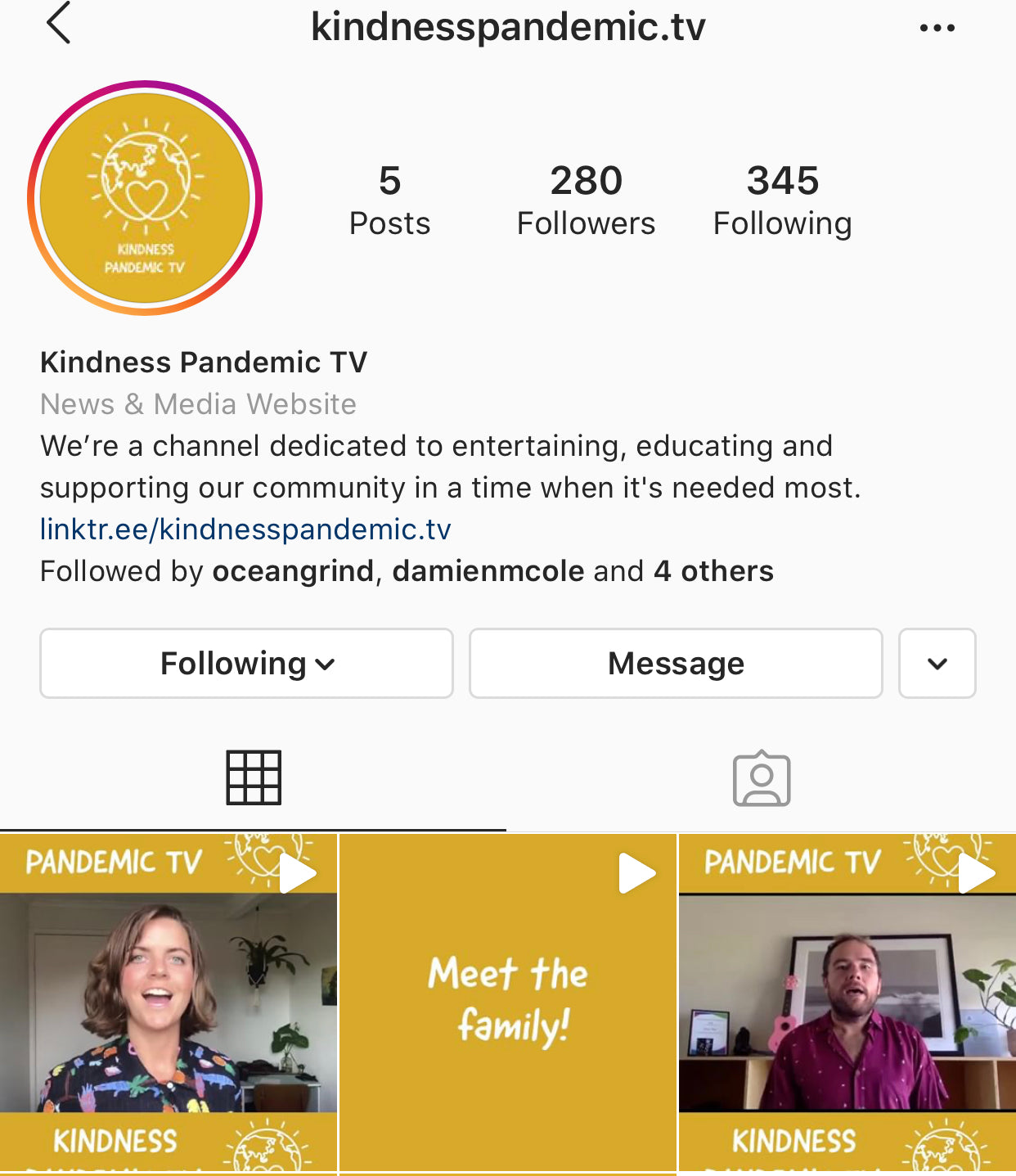 The kindness pandemic tv